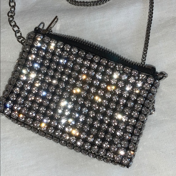 Alexander Wang Handbags - Alexander Wang Rhinestone Crystal Nano Bag